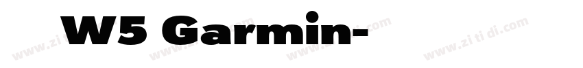 華康黑體W5 Garmin字体转换